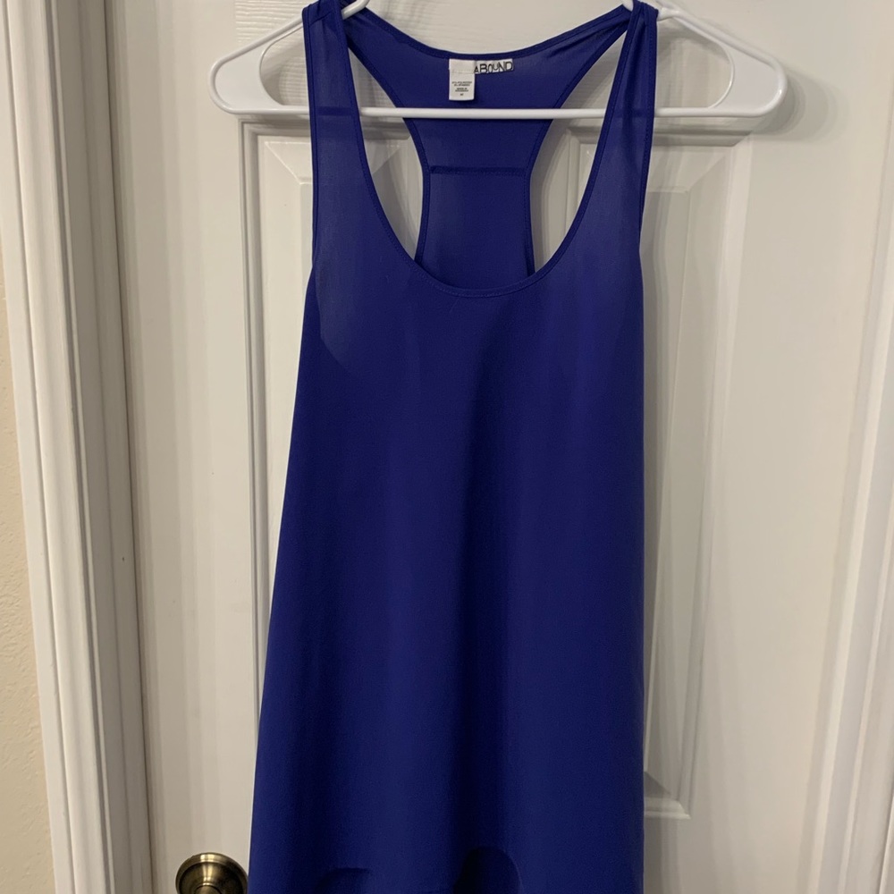 Razor back tank top